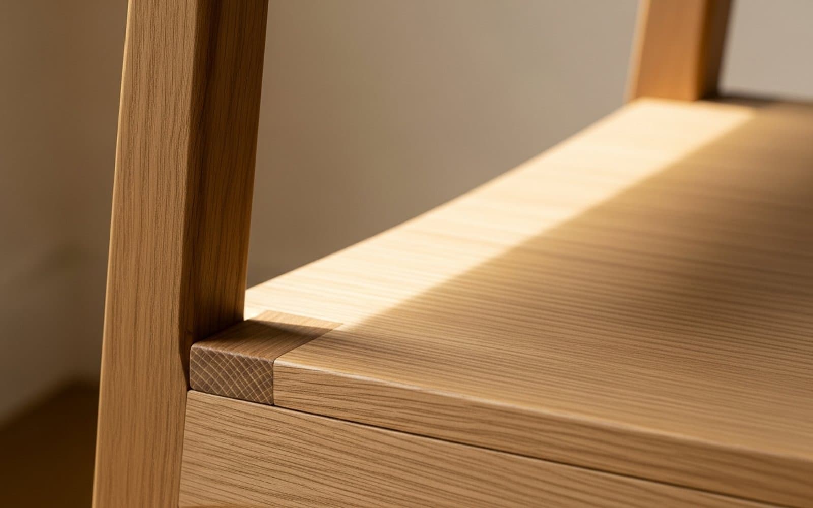 oak dining table haifa — פרט — חיבורים detail
