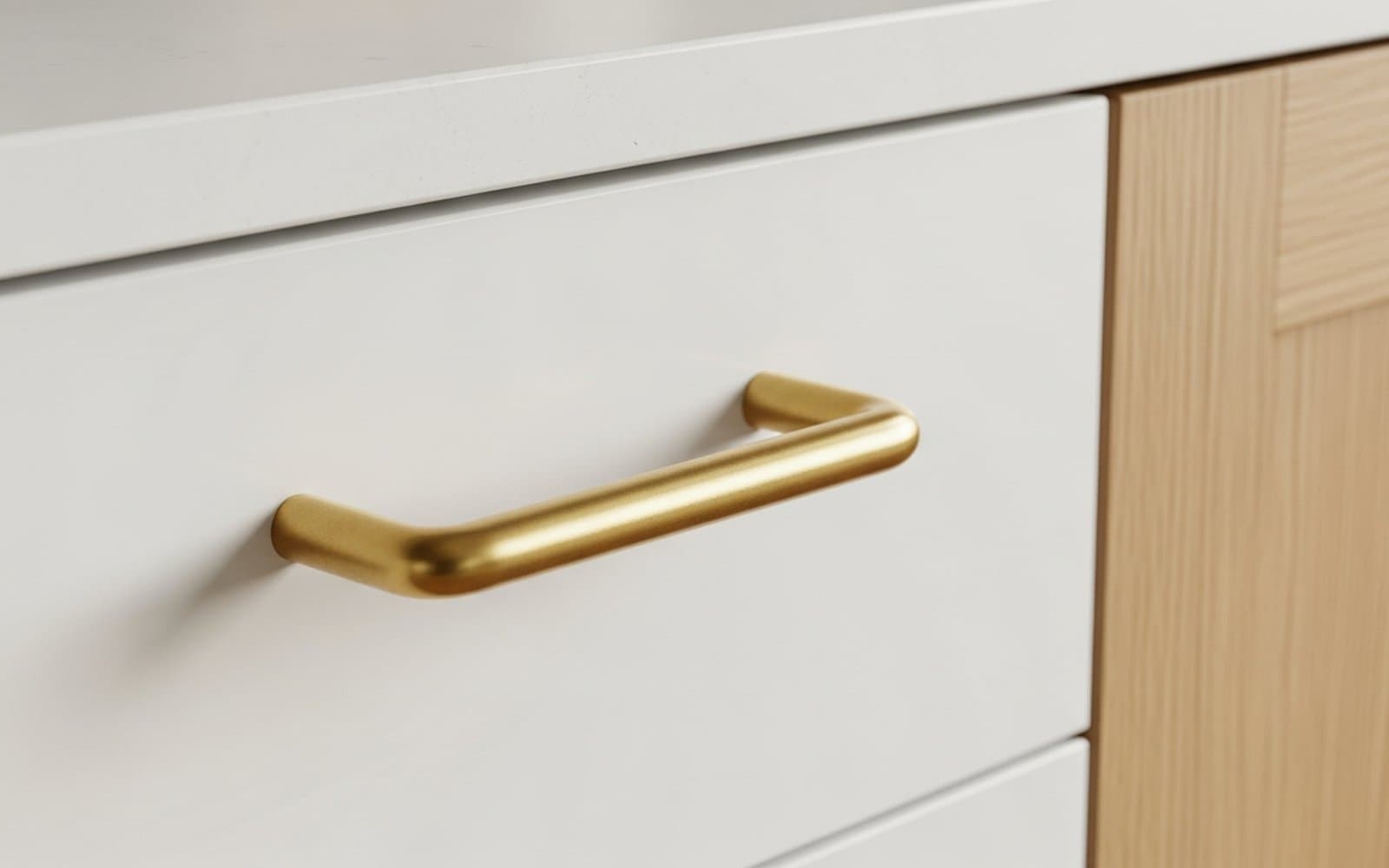 scandinavian oak kitchen tivon — פרט — פרזול detail