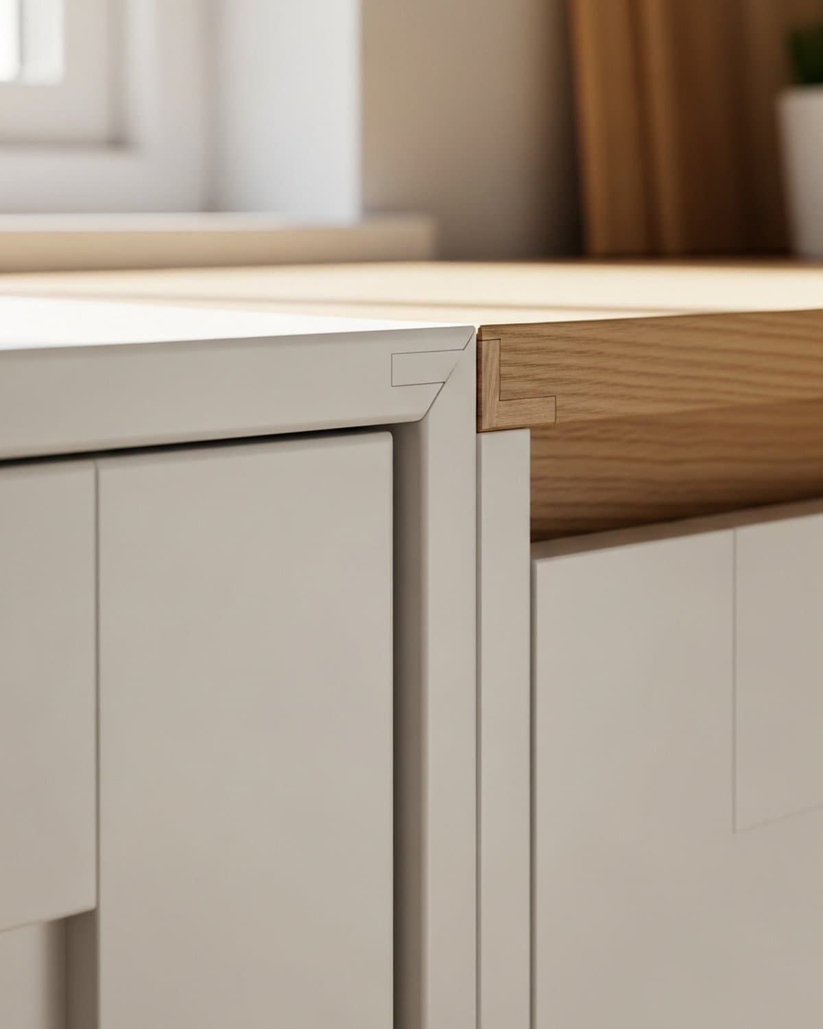 shaker island kitchen haifa — פרט — גימור detail
